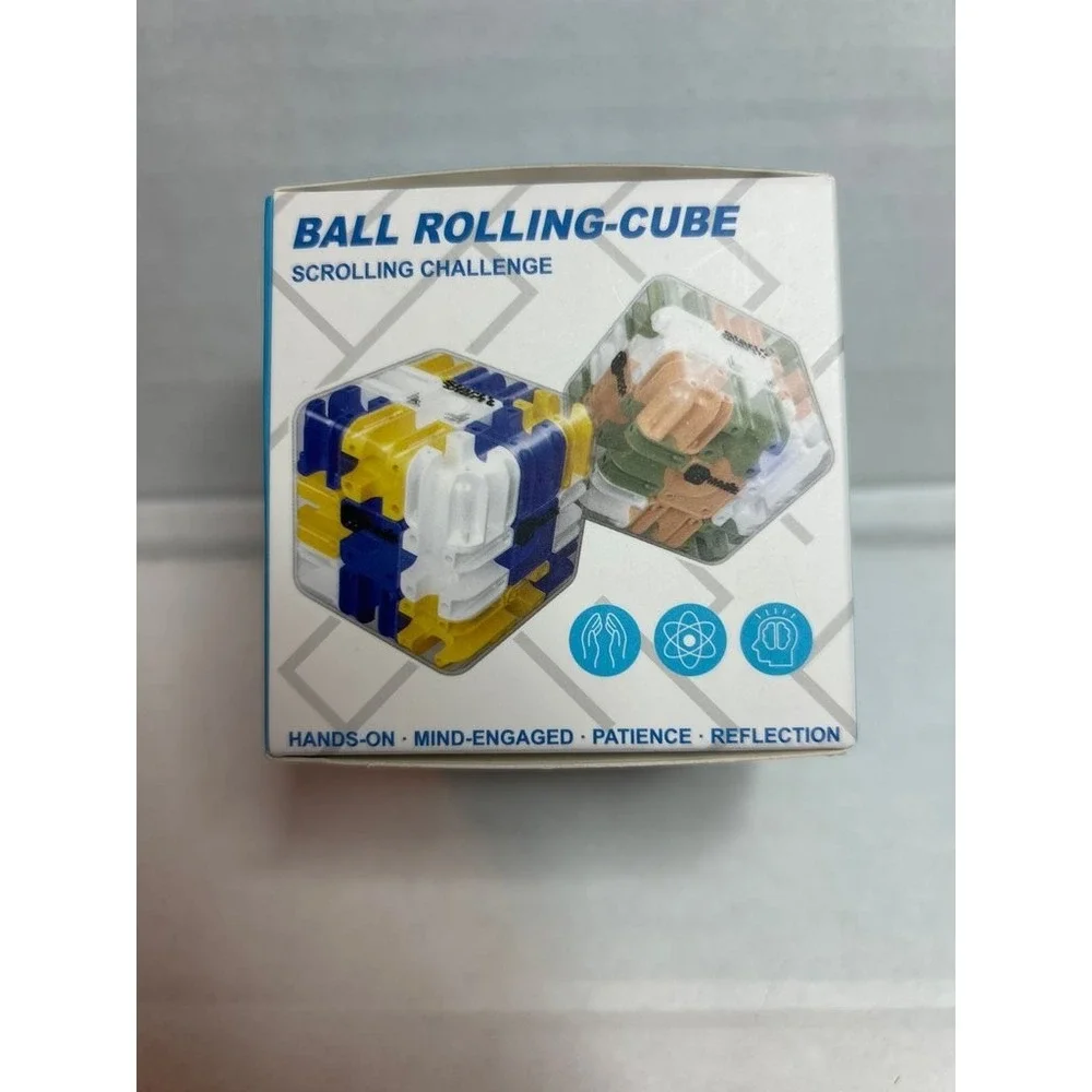 Ball Rolling Cube Scrolling Challenge Puzzle Toy